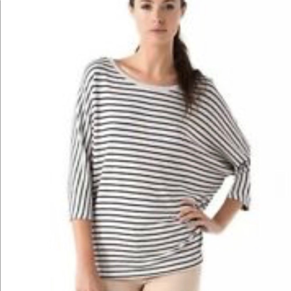 Vince  Stripe Pima Cotton Top Size S